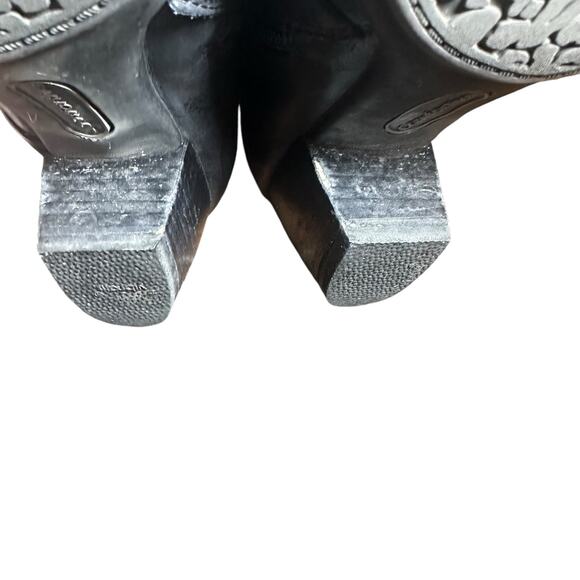 Comfortiva Anesbury Black Leather Ankle Booties - Size 8 - Picture 8 of 11